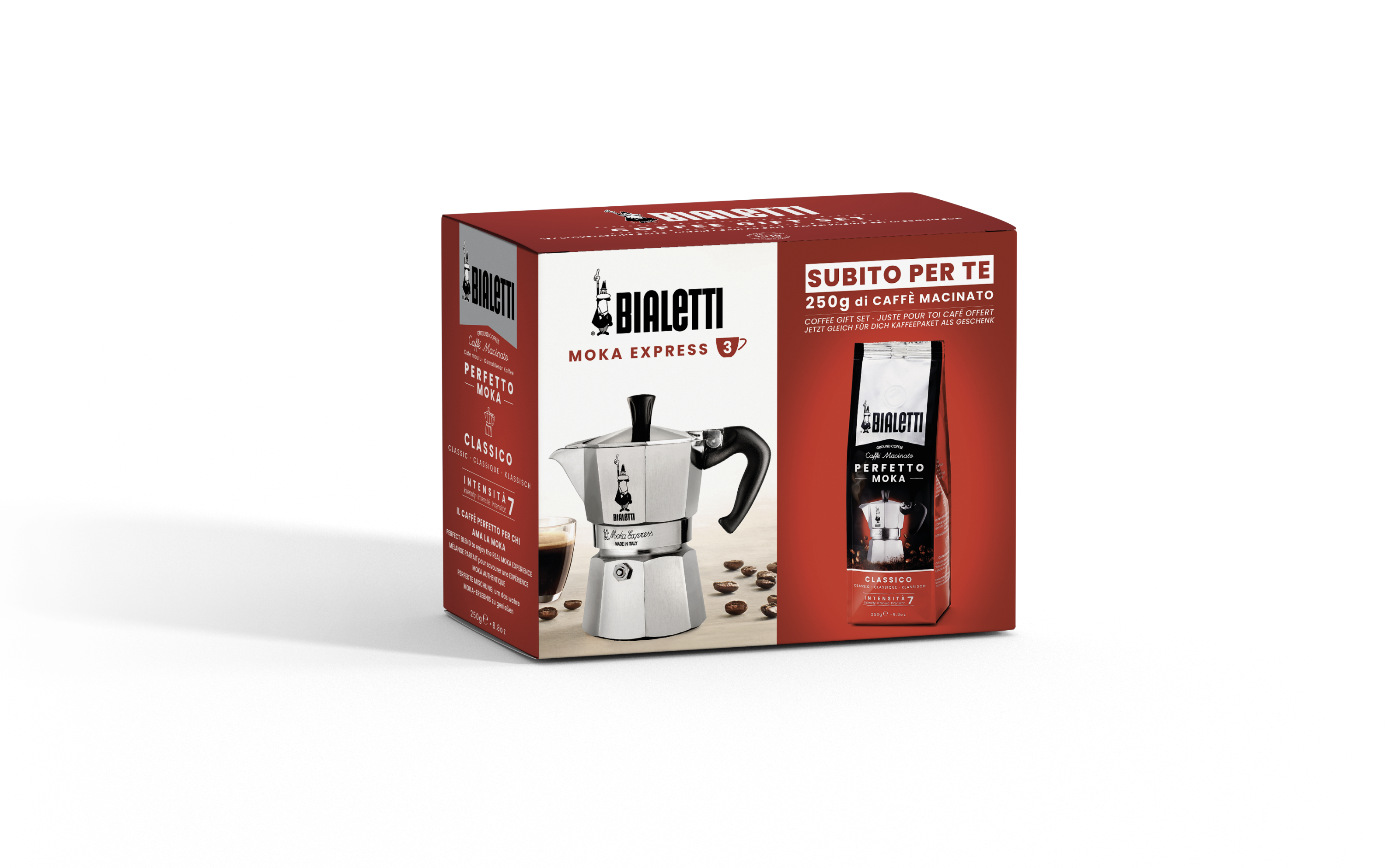 Geschenkset Espressokocher Moka Express Bialetti