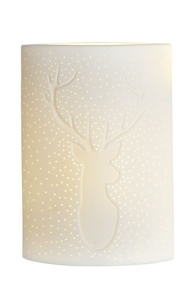 Lampe aus Porzellan | Ellipse Hirsch