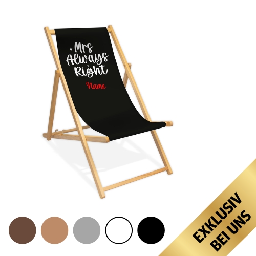 Liegestuhl | personalisierbar - MRS. RIGHT