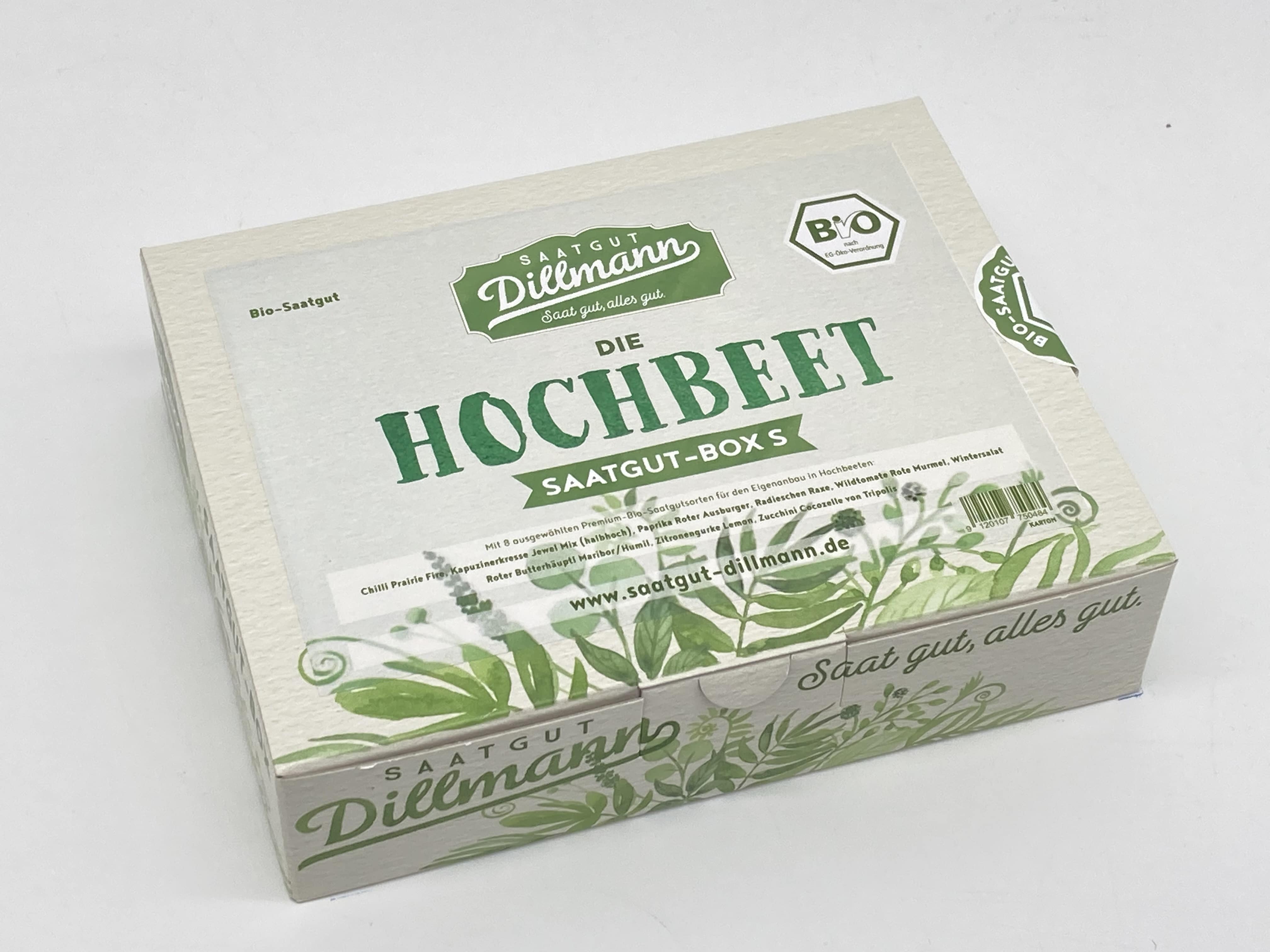 Bio-Saatgut-Kartonbox S - Hochbeet