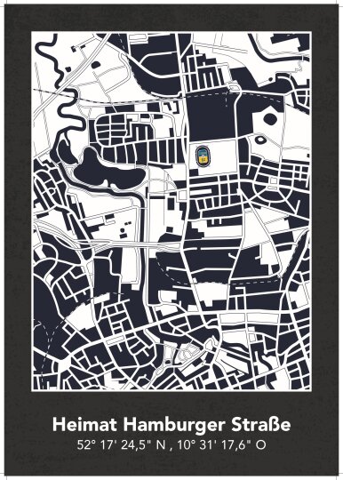 Plakat | Studio Blau-Gelb – Heimat Hamburger Straße