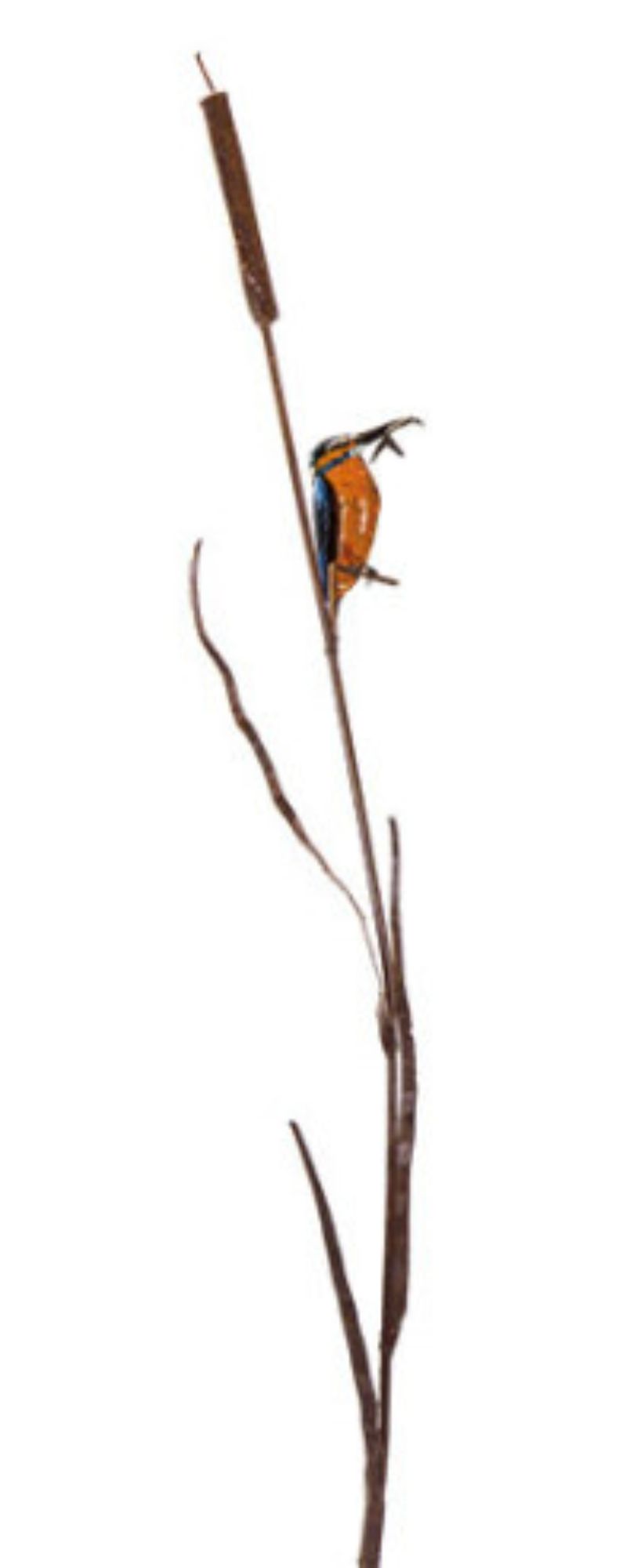 Gartenstecker | Eisvogel aus Schilfrohr