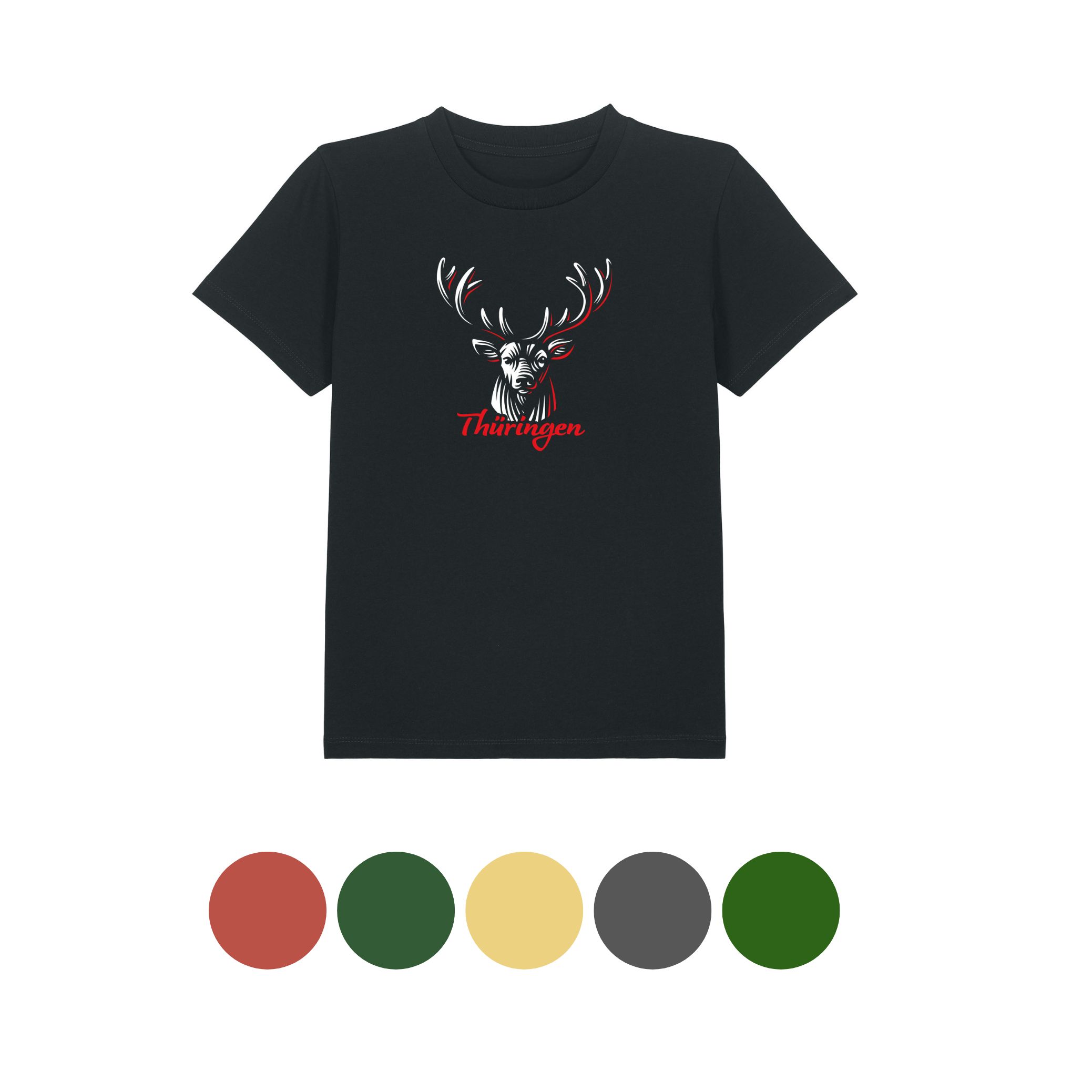 T-Shirt Thüringen Hirsch für Kinder