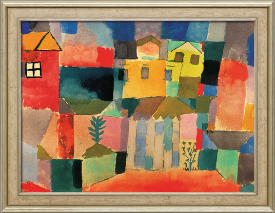 Gemälde | Häuser am Meer (1914), gerahmt - Paul Klee