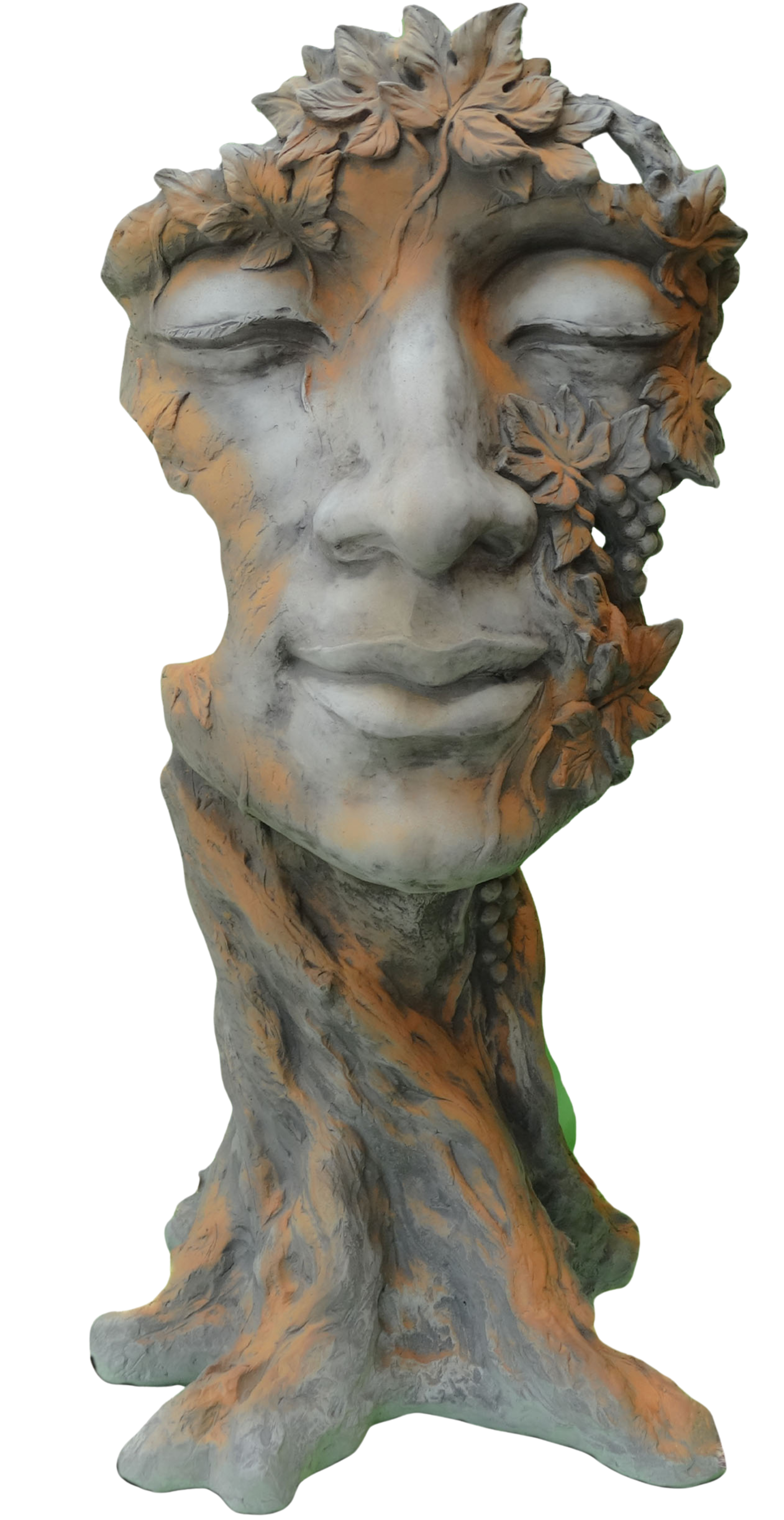 Gartenskulptur | Rosteffekt – Waldhüter "Bacchus"