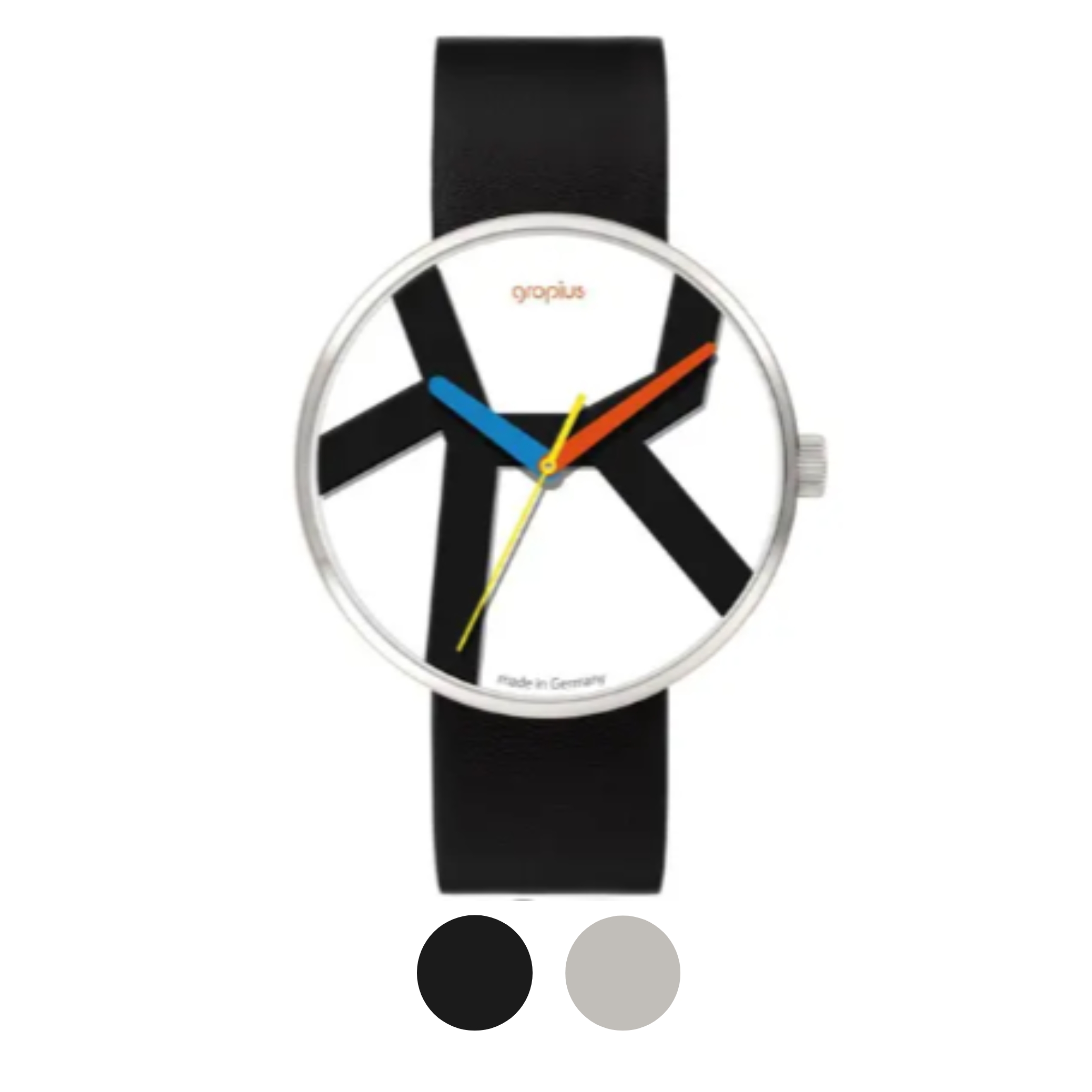 Armbanduhr | schwarz | Move - Walter Gropius