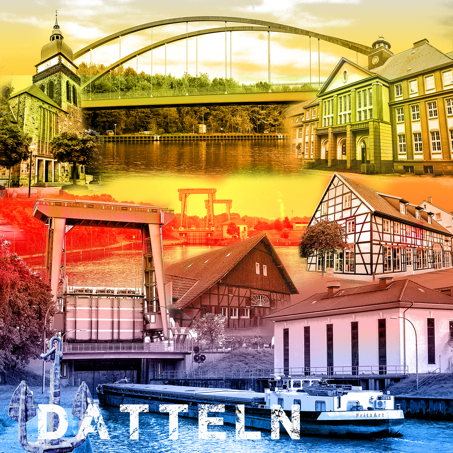 Stadtcollage Datteln