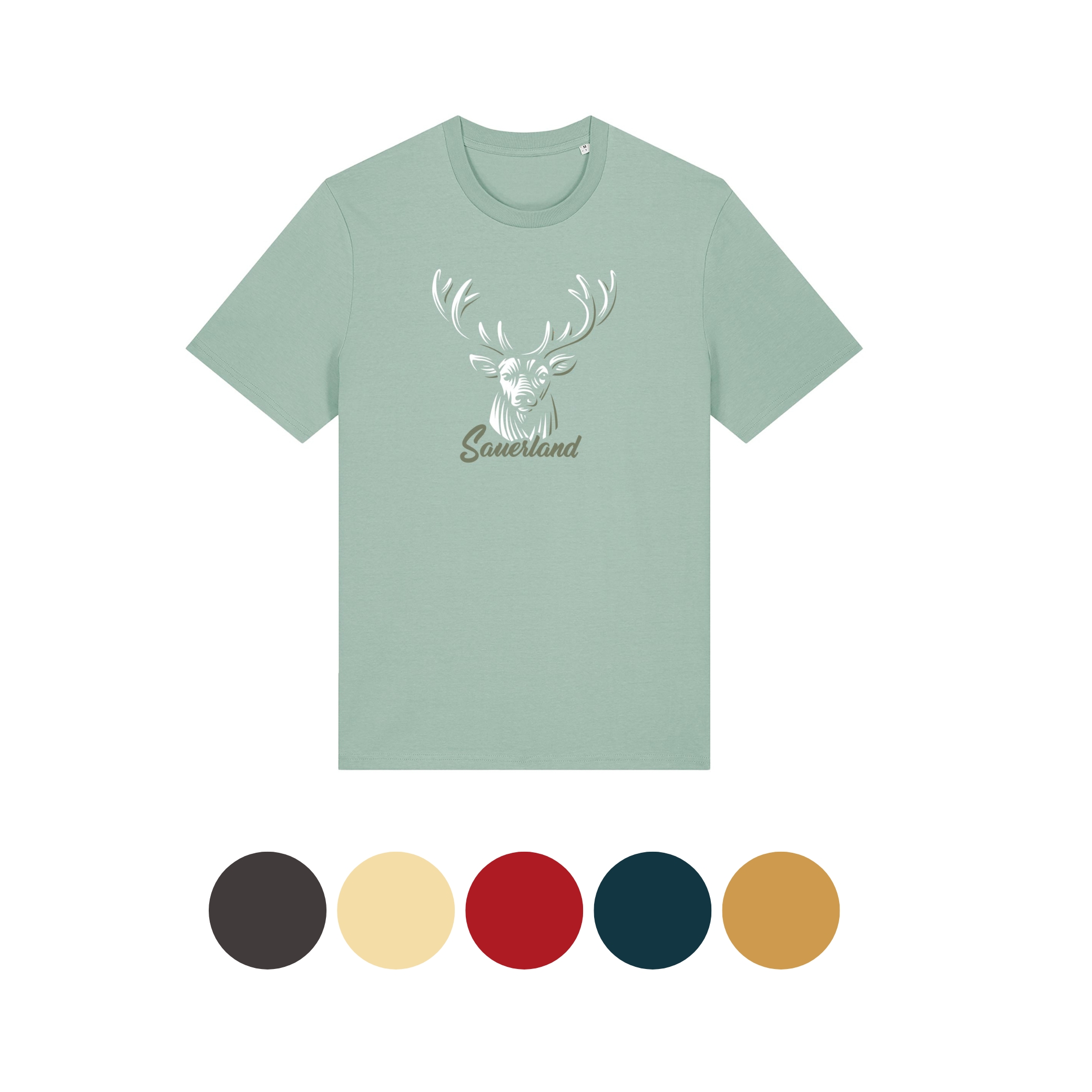 T-Shirt Sauerland Hirsch UNISEX - Ton in Ton