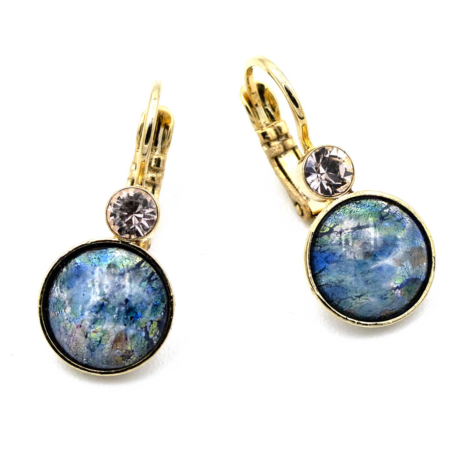 Ohrringe | vergoldet | 01 Bohemia blau