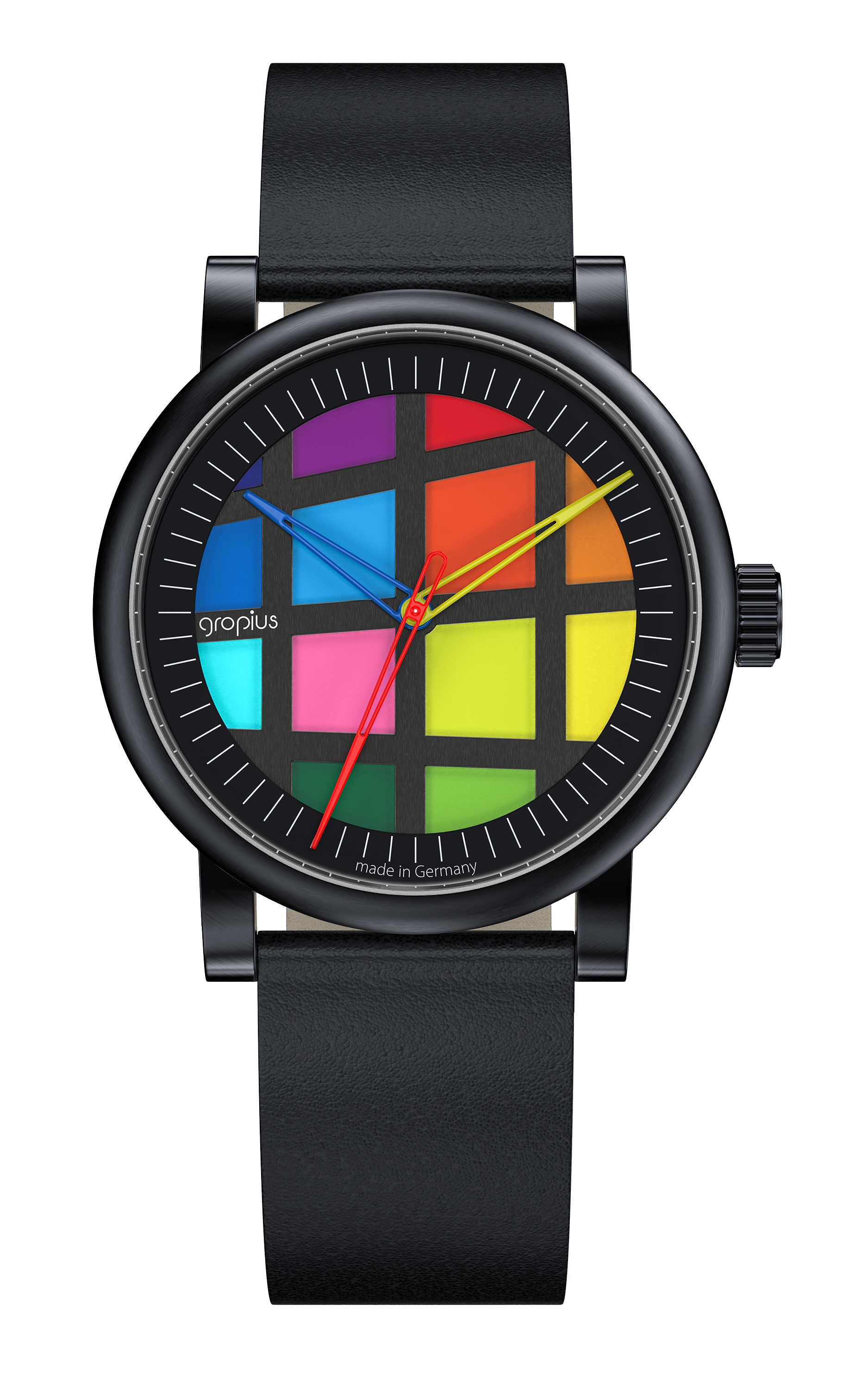 Armbanduhr | schwarz | Atrium Automatikuhr – Walter Gropius