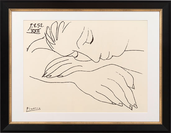 Pablo Picasso: "War and Peace - Sleeping woman" (1952)