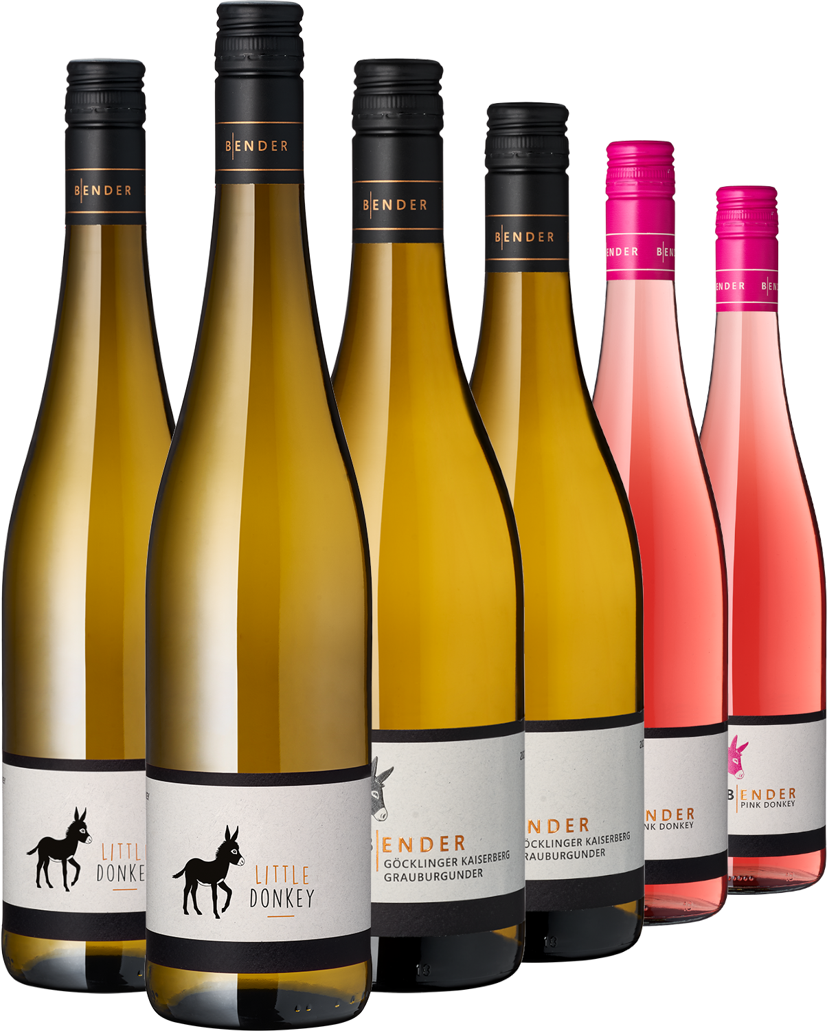 Weinpaket Weißwein & Roséwein | Die Esel-Familie