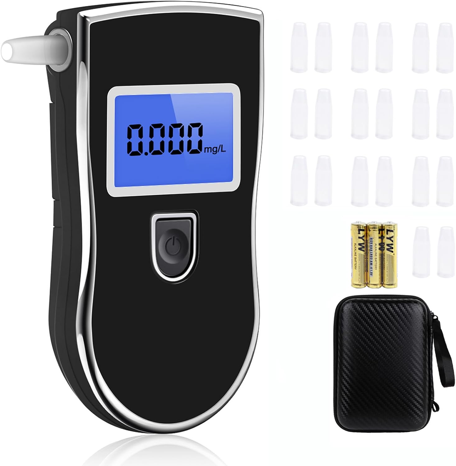 Alkoholtester AT818, digitaler Atemalkoholtester mit LCD-Display