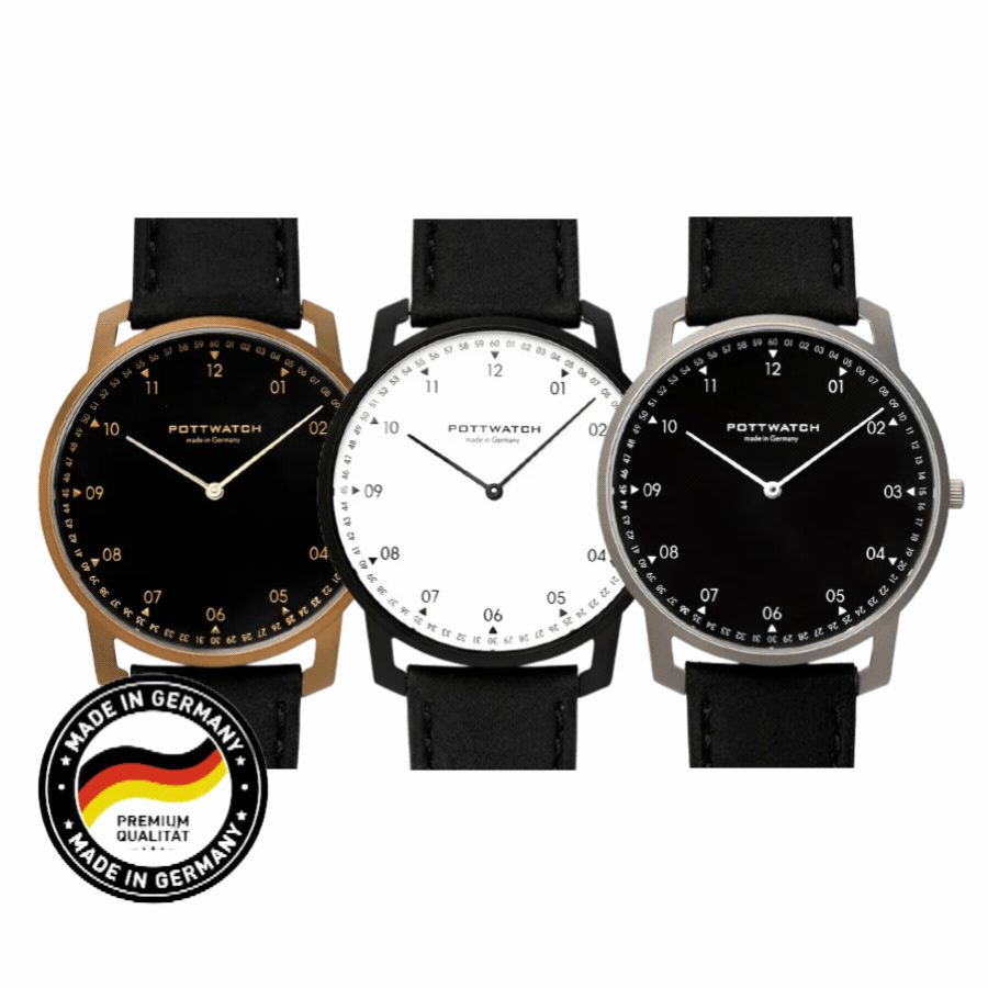 Armbanduhr | Schwarz Armband – POTTWATCH Heimaterde