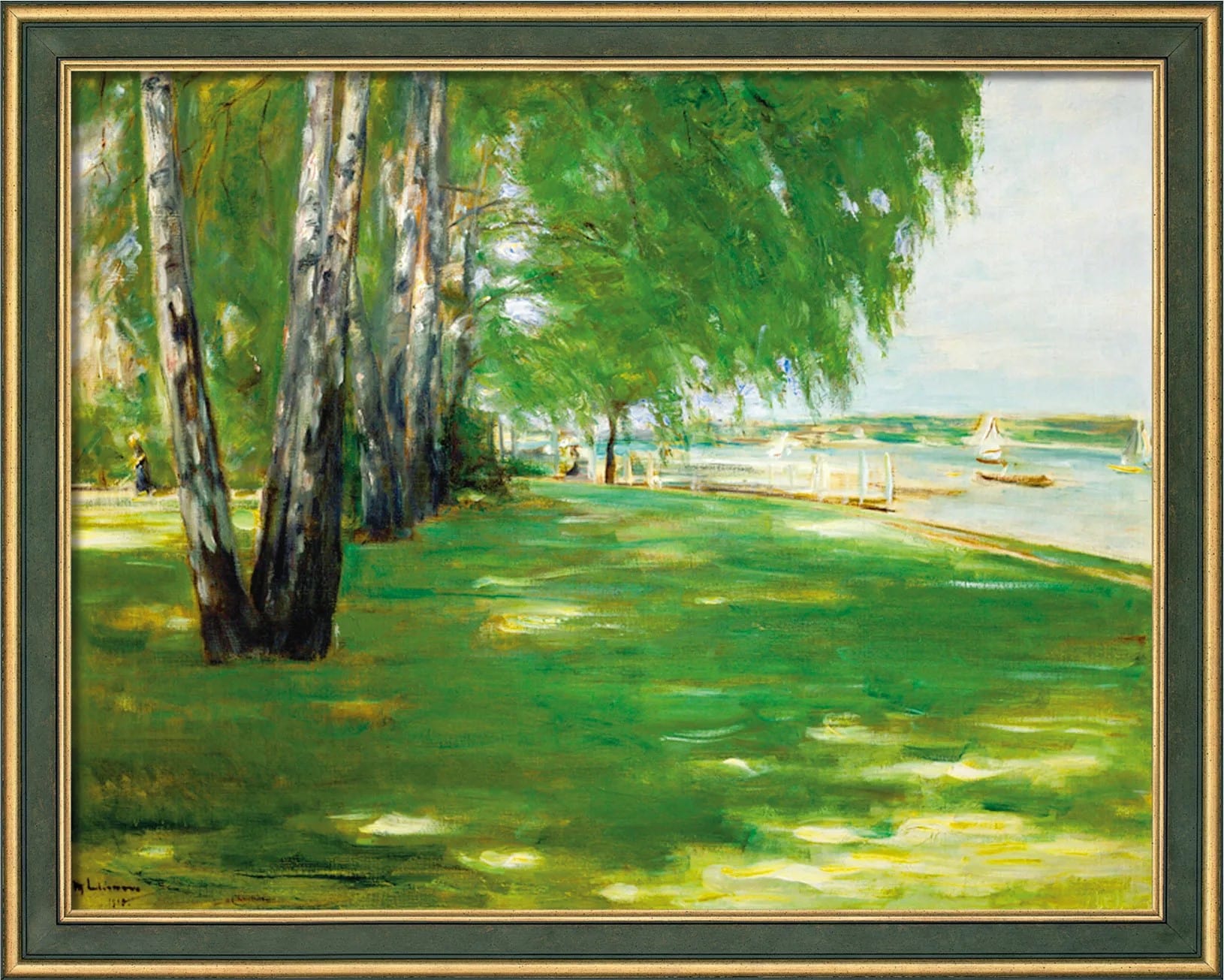 Gemälde "Der Garten des Künstlers am Wannsee" (1918) - Max Liebermann