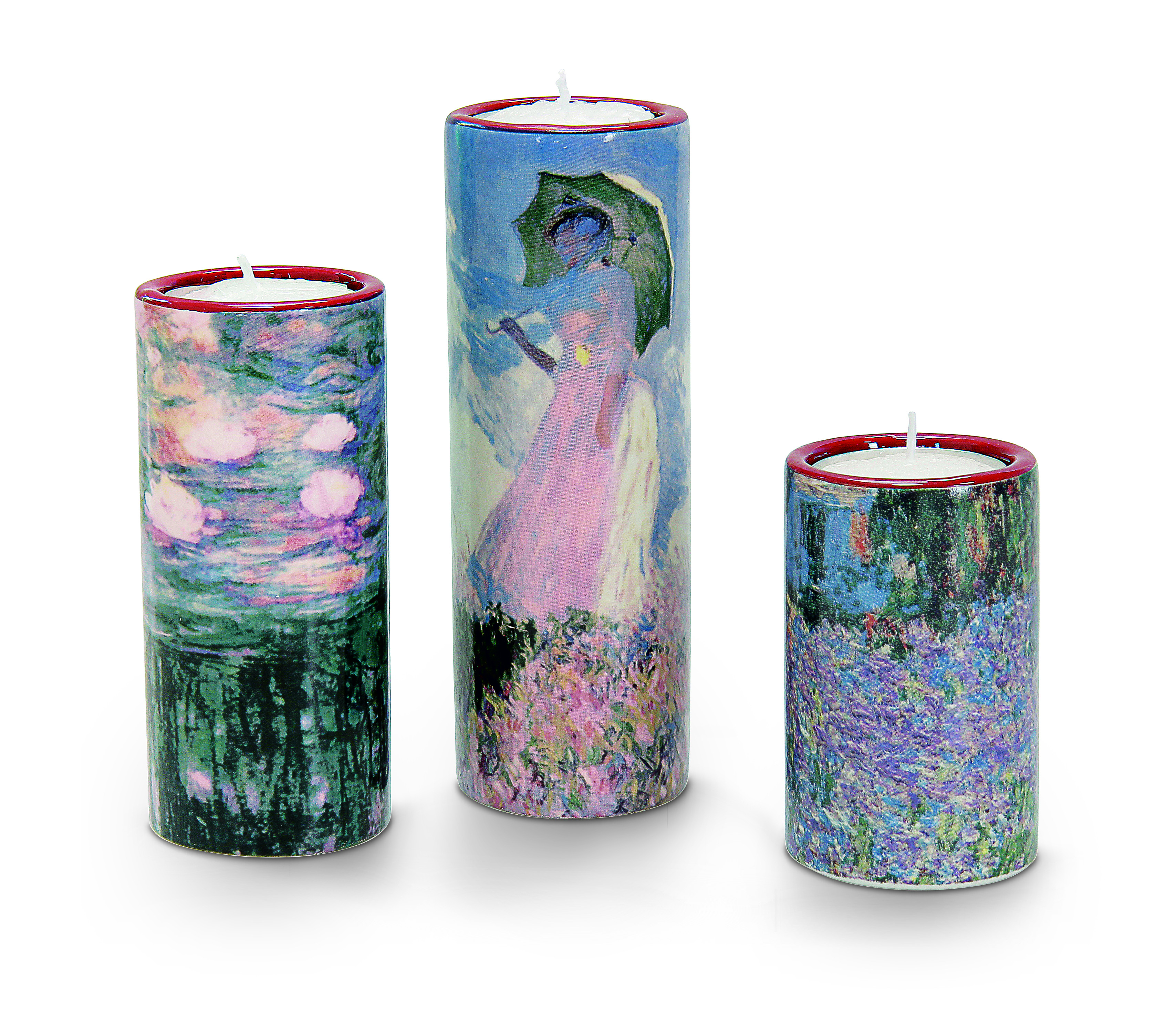 Claude Monet: 3 Teelichthalter-Set