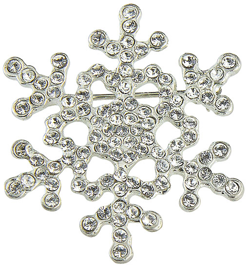 Weihnachtsbrosche "Schneeflocke"